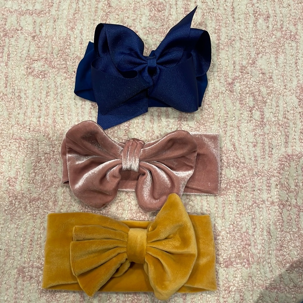 3 big headbands for baby